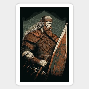 Glorious Guardian: A Celtic Warrior Sticker